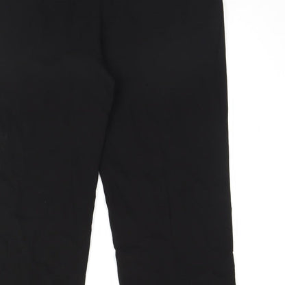 Womens UK Size 40 in Preworn Regular Fit Dress Pants Black Trousers