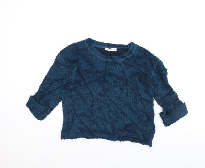 Womens UK Size 20 m&s Blue Pullover Jumper