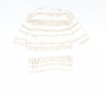 Womens UK Size 12 m&s Beige Pullover Jumper