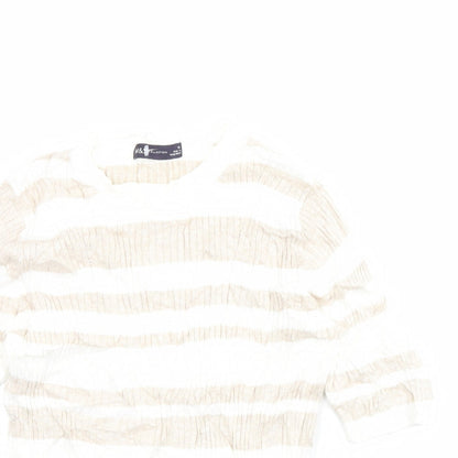 Womens UK Size 12 m&s Beige Pullover Jumper