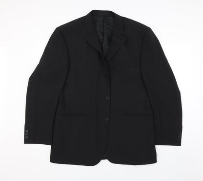 Mens UK Size 42 Burton Regular Black Suit Jacket