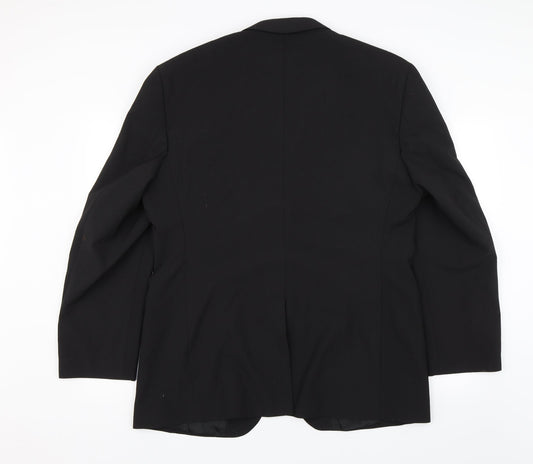 Mens UK Size 42 Burton Regular Black Suit Jacket