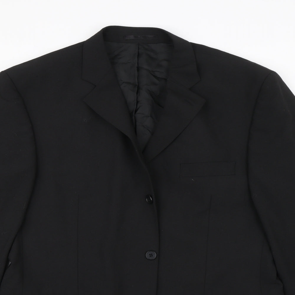Mens UK Size 42 Burton Regular Black Suit Jacket