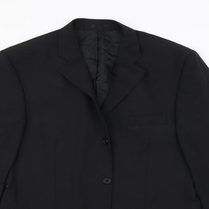 Mens UK Size 42 Burton Regular Black Suit Jacket