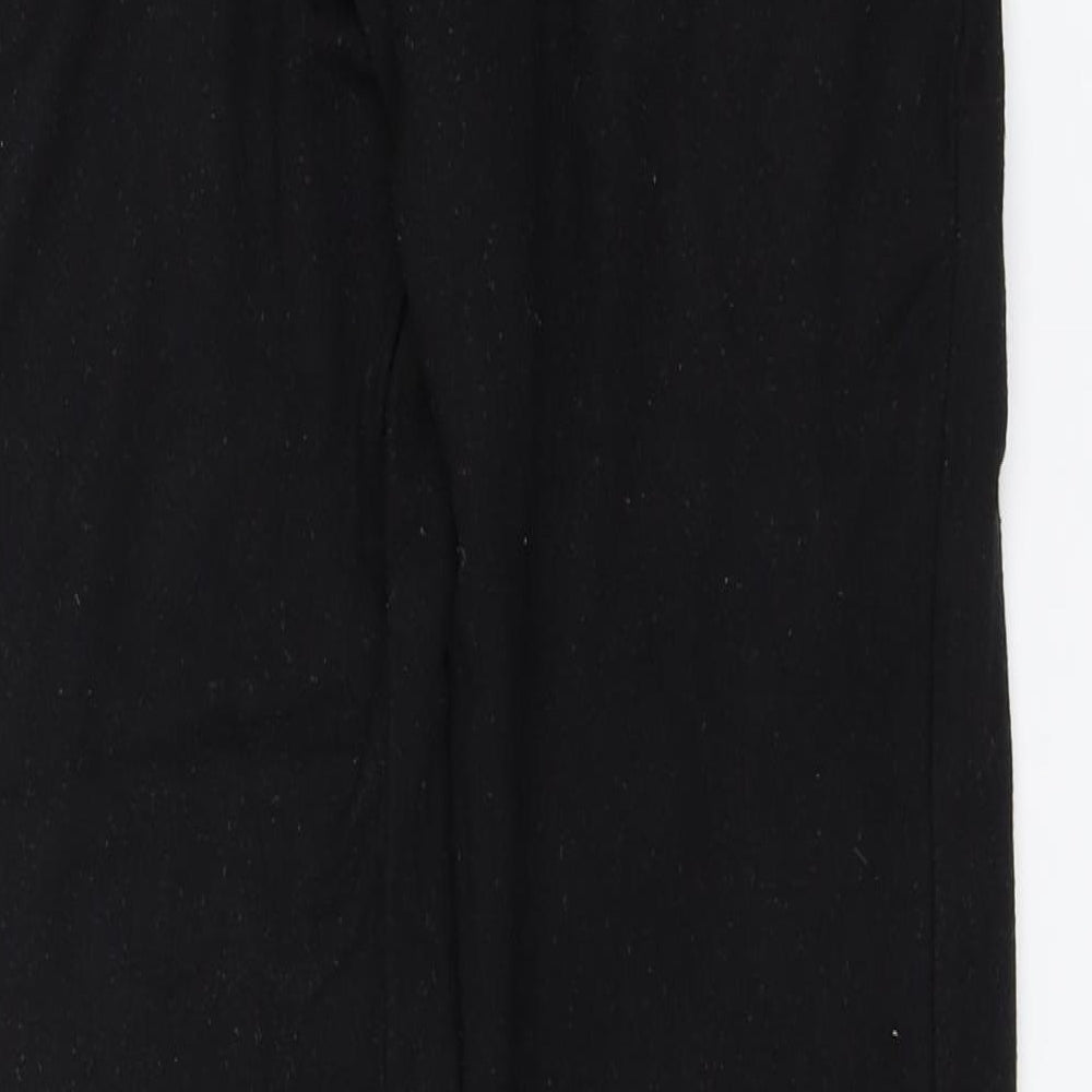 Womens UK Size 8 F&F Regular Fit Sweatpants Black Trousers