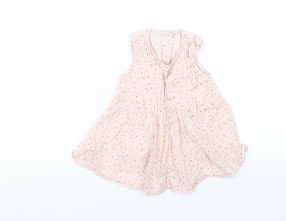 George Baby Pink Floral  Shift  Size 9-12 Months