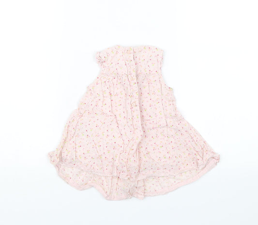 George Baby Pink Floral  Shift  Size 9-12 Months