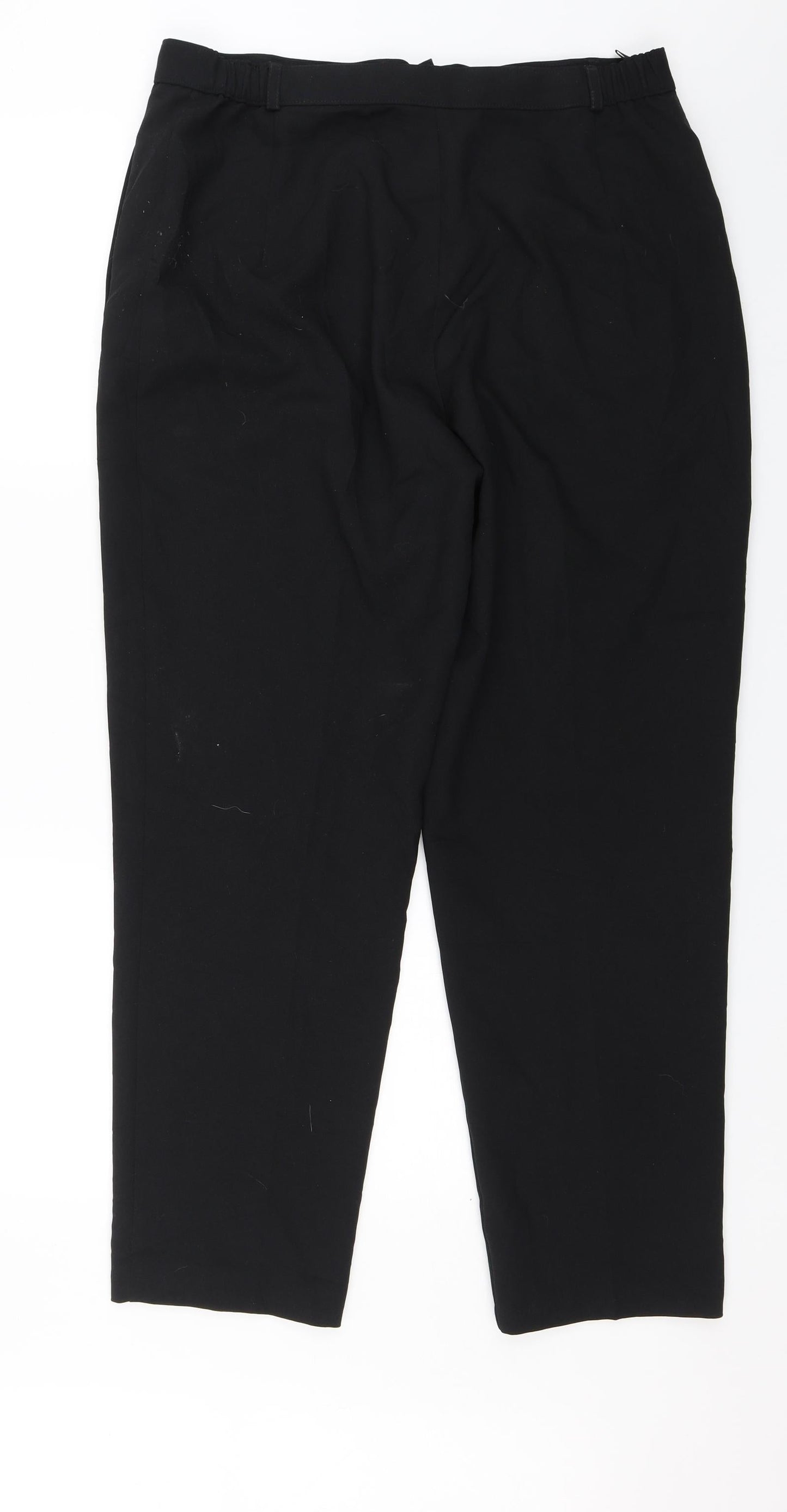 Womens UK Size 16 Marks and Spencer Regular Fit Dress Pants Black Trousers