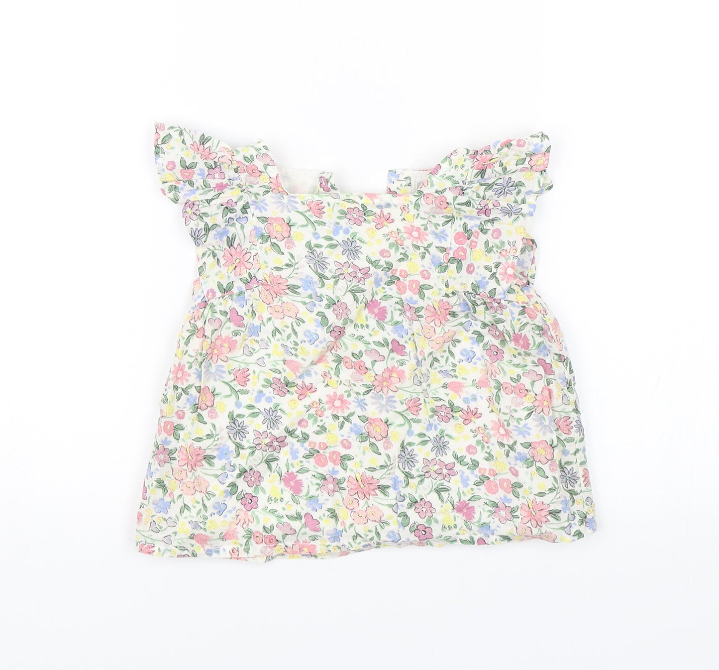 Primark Baby White Floral  Shift  Size 12-18 Months