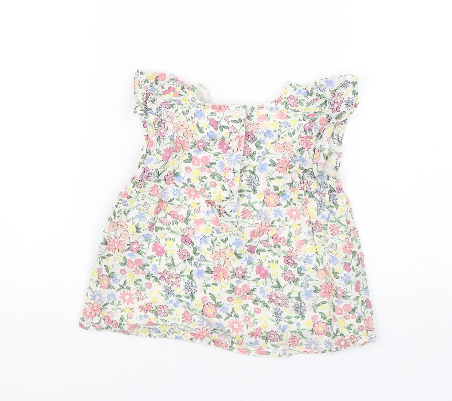 Primark Baby White Floral  Shift  Size 12-18 Months