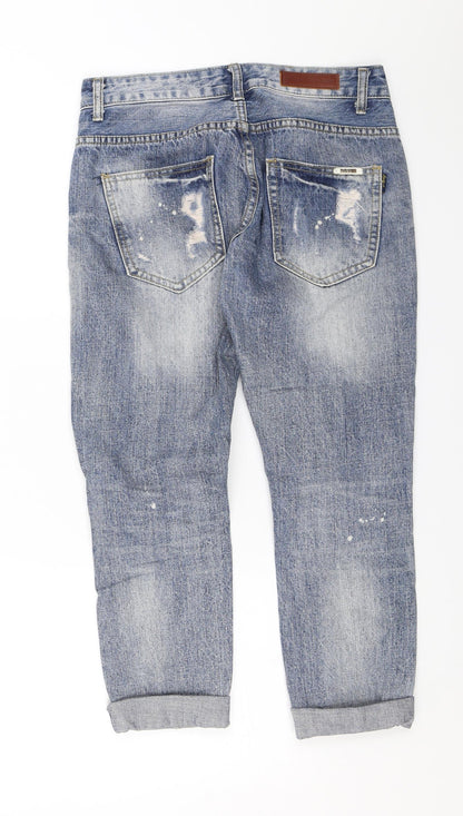 Hong Jin Chun Mens Blue  Denim Cropped Jeans Size 27 in L22 in