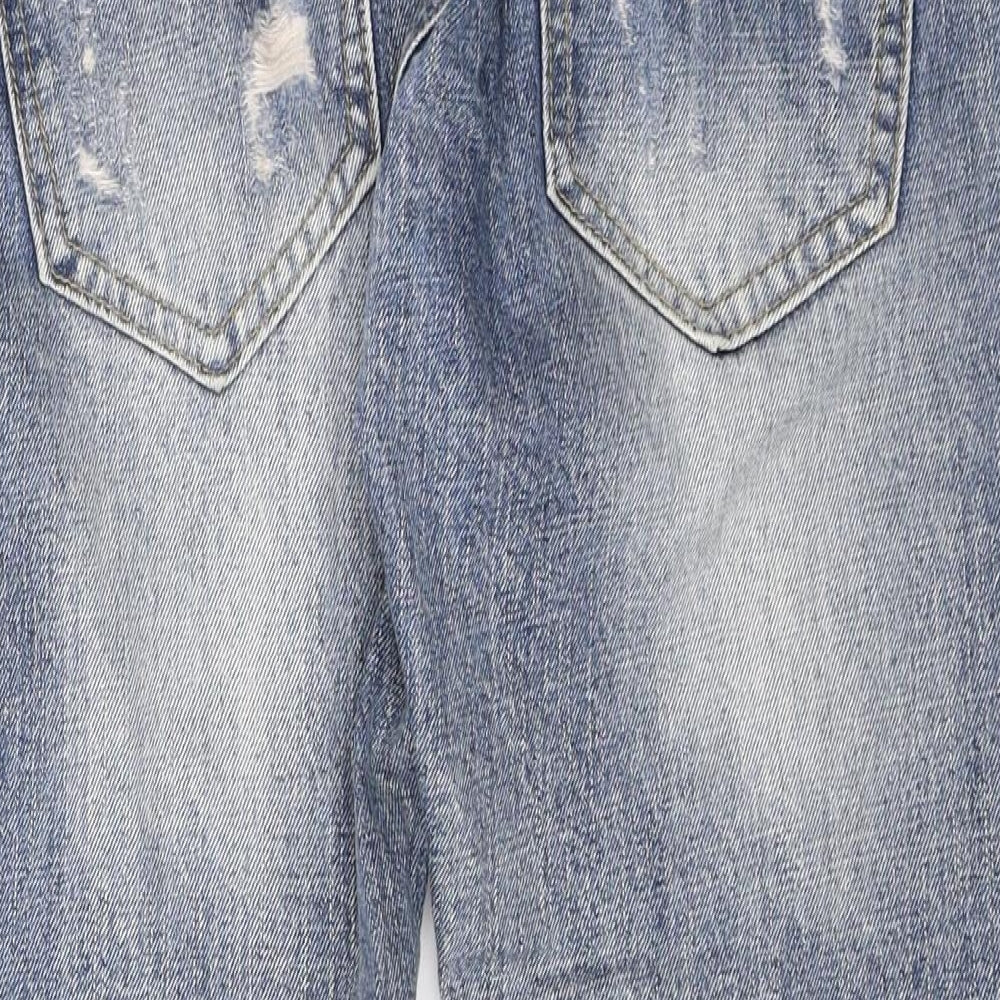 Hong Jin Chun Mens Blue  Denim Cropped Jeans Size 27 in L22 in