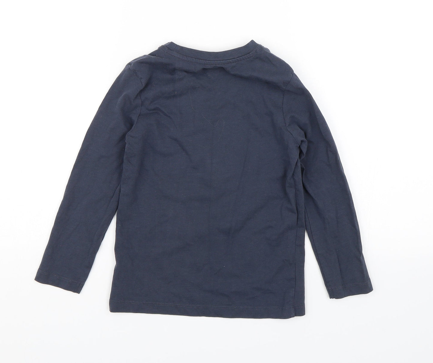 Nutmeg Boys Blue   Basic T-Shirt Size 5-6 Years  - Who Needs Santa When You Have Nana