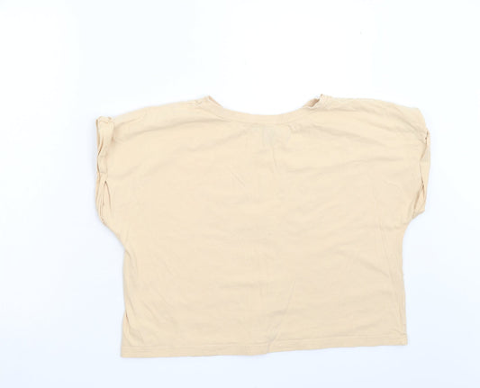 Primark Womens Orange   Cropped T-Shirt Size M