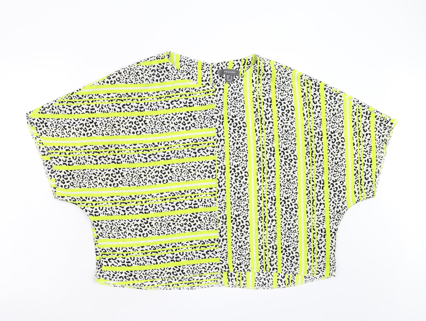 Primark Womens Multicoloured Animal Print  Basic Blouse Size 14