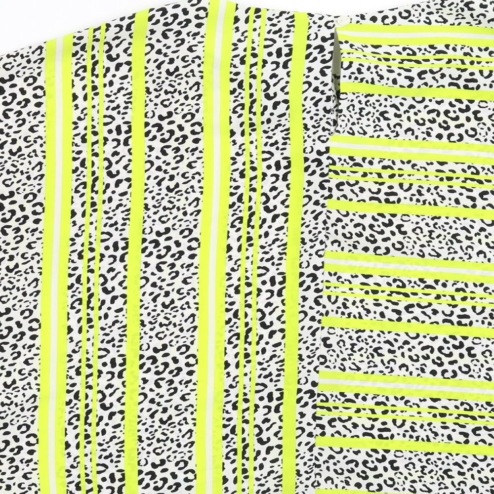 Primark Womens Multicoloured Animal Print  Basic Blouse Size 14