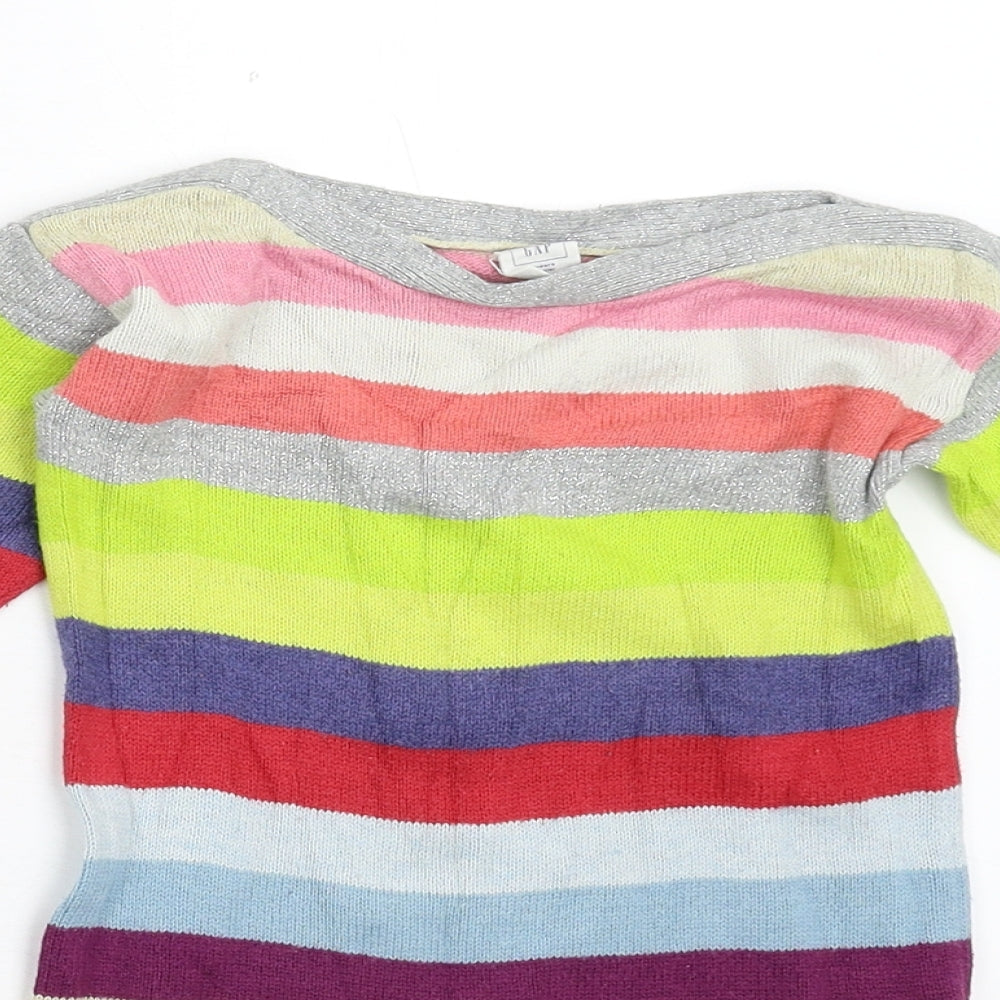 Gap Baby Baby Multicoloured Striped  Pullover Jumper Size 24 Months
