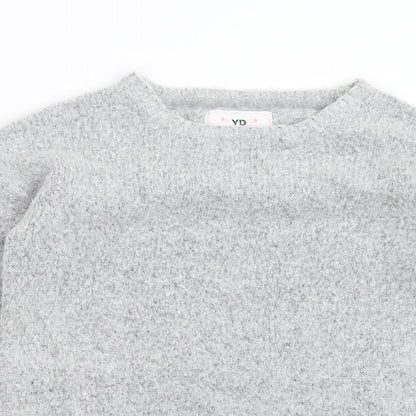 YD Girls Grey  Knit Pullover Jumper Size 12-13 Years