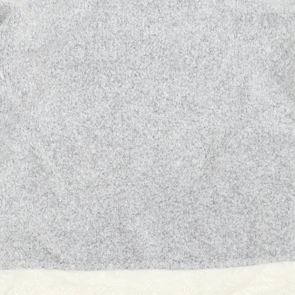YD Girls Grey  Knit Pullover Jumper Size 12-13 Years