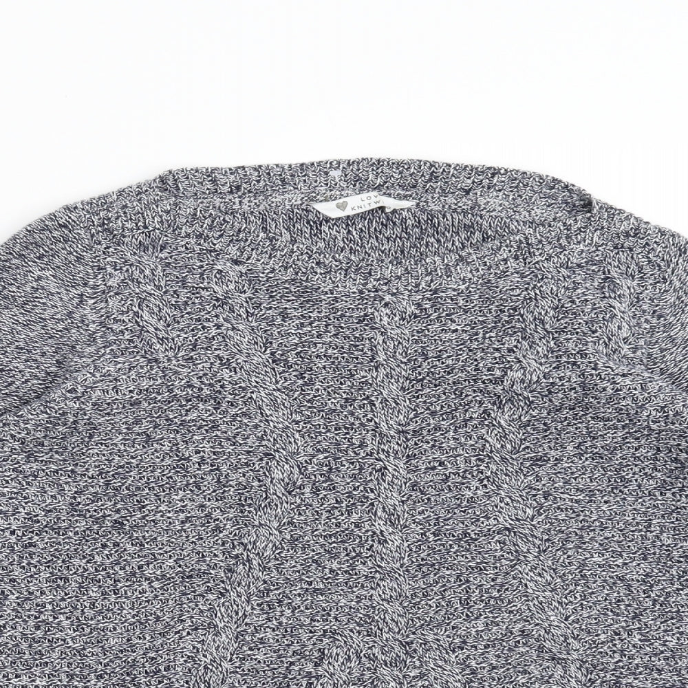 Womens UK Size 10 BHS Blue Pullover Jumper
