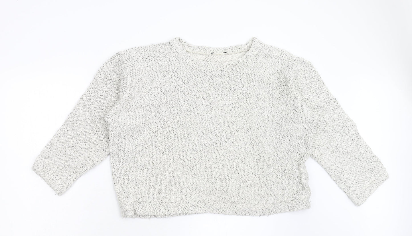 Womens UK Size 12 Preworn Grey Pullover Jumper