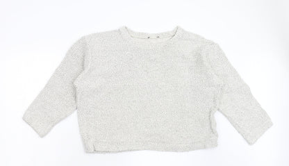 Womens UK Size 12 Preworn Grey Pullover Jumper