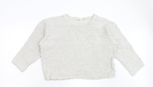 Womens UK Size 12 Preworn Grey Pullover Jumper