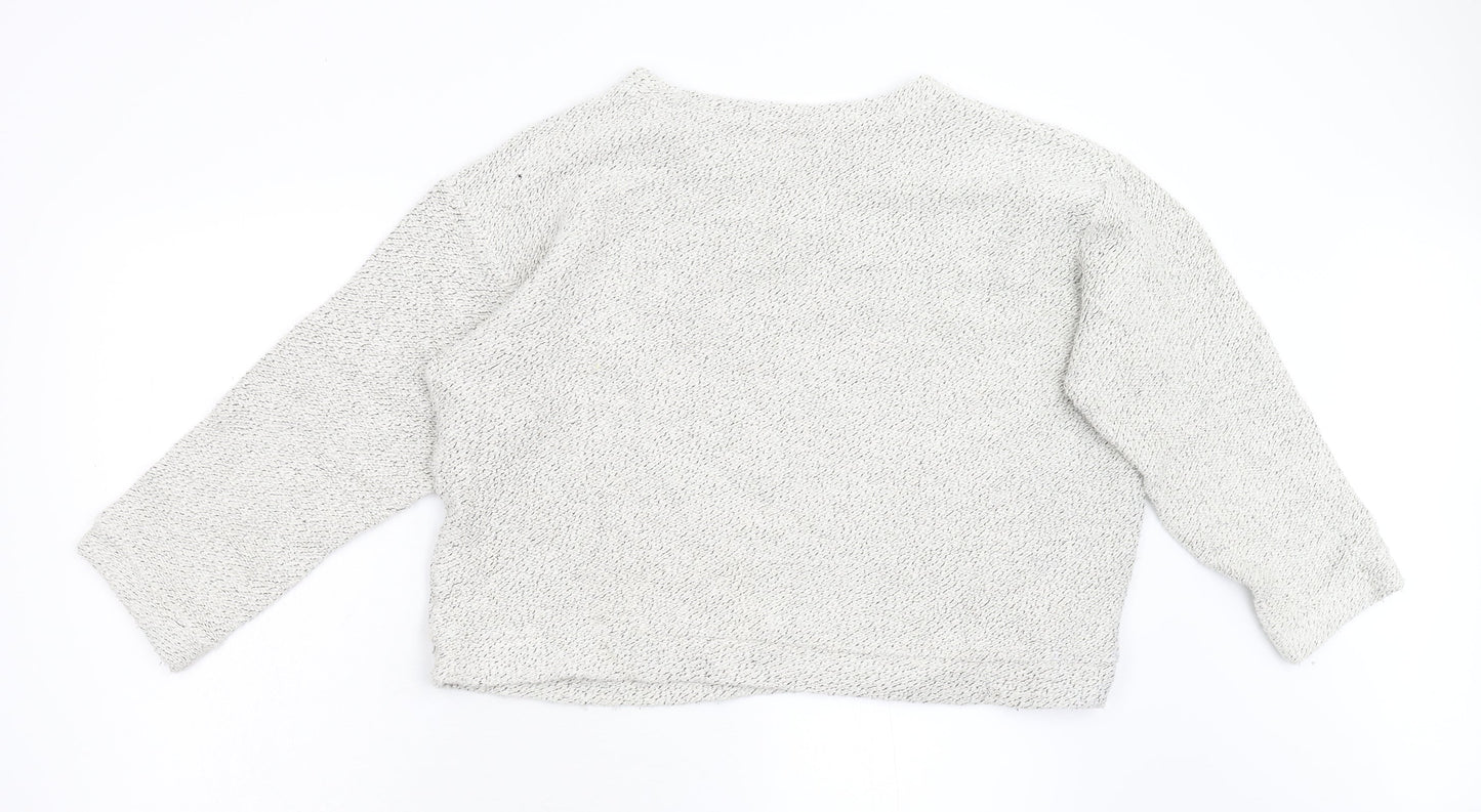 Womens UK Size 12 Preworn Grey Pullover Jumper