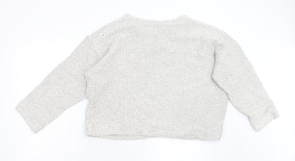 Womens UK Size 12 Preworn Grey Pullover Jumper
