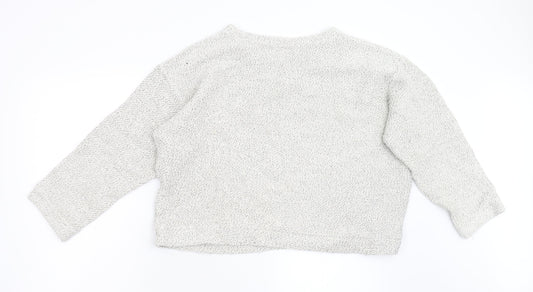 Womens UK Size 12 Preworn Grey Pullover Jumper