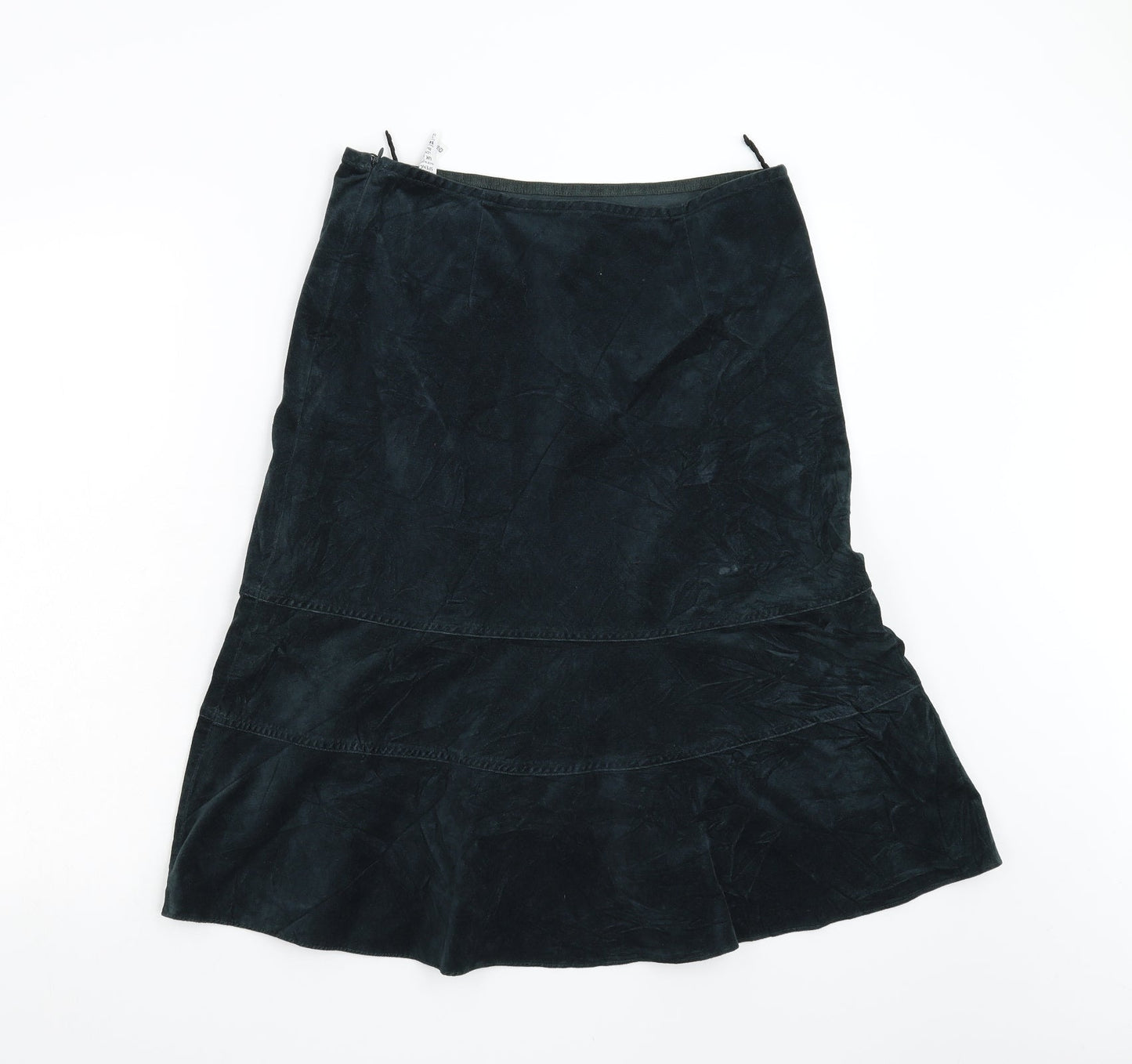 M&S Womens Green   A-Line Skirt Size 12