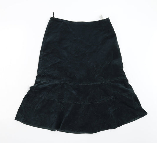 M&S Womens Green   A-Line Skirt Size 12
