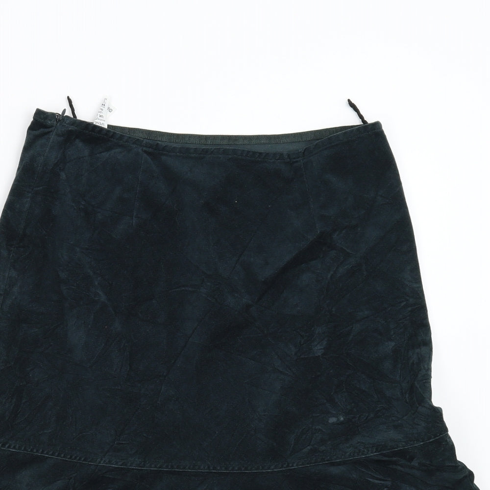 M&S Womens Green   A-Line Skirt Size 12