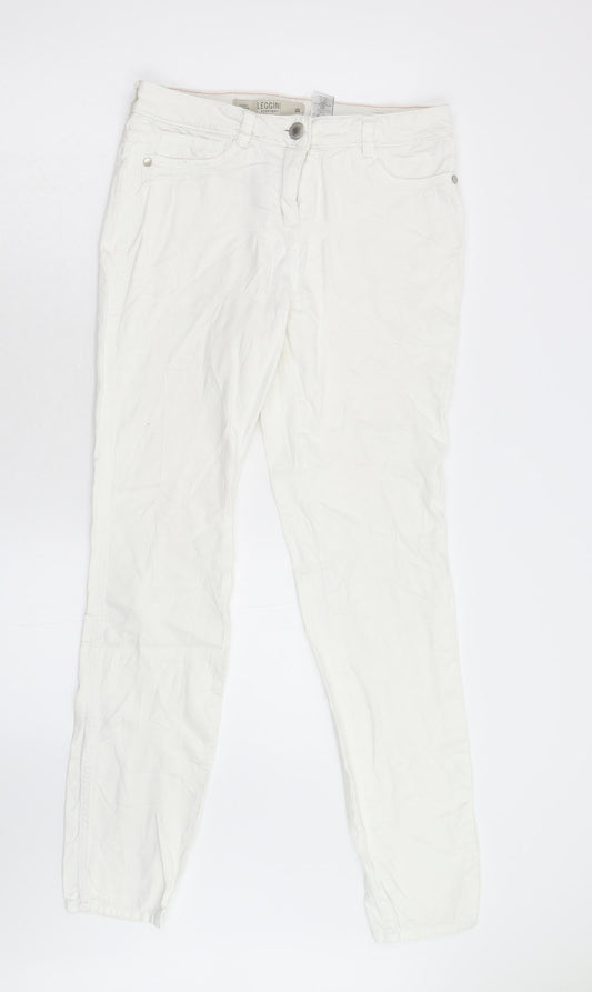 NEXT Womens White   Straight Jeans Size 10 L30 in