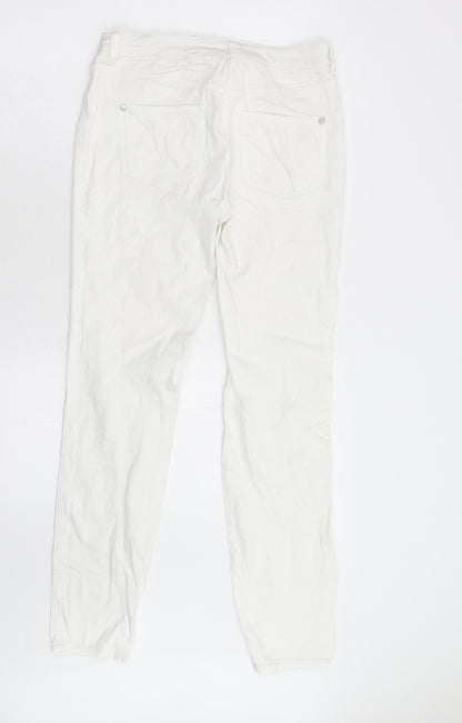 NEXT Womens White   Straight Jeans Size 10 L30 in