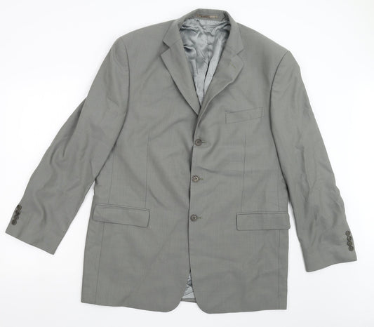 Mens UK Size 44 M&S Regular Grey Suit Jacket