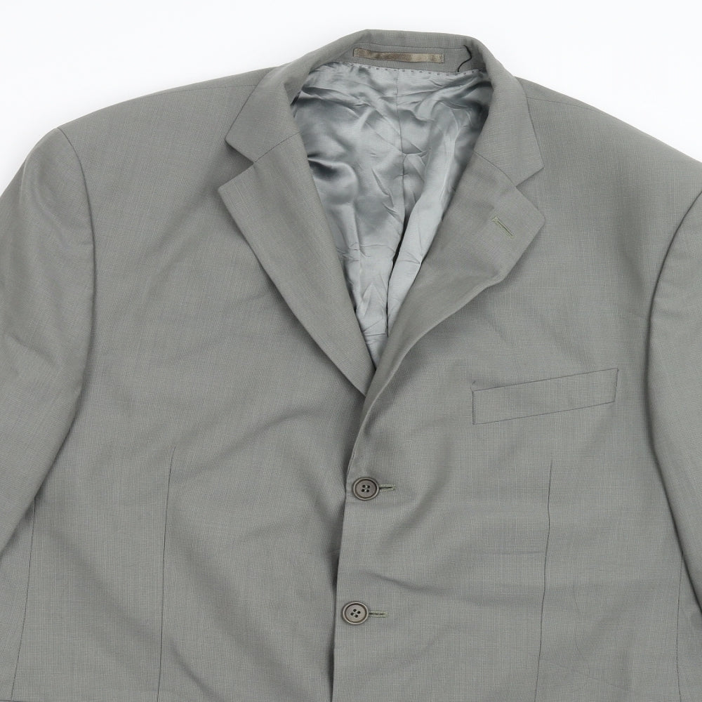 Mens UK Size 44 M&S Regular Grey Suit Jacket