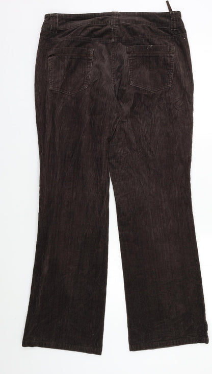 Womens UK Size 10 Principles Regular Fit  Brown Trousers