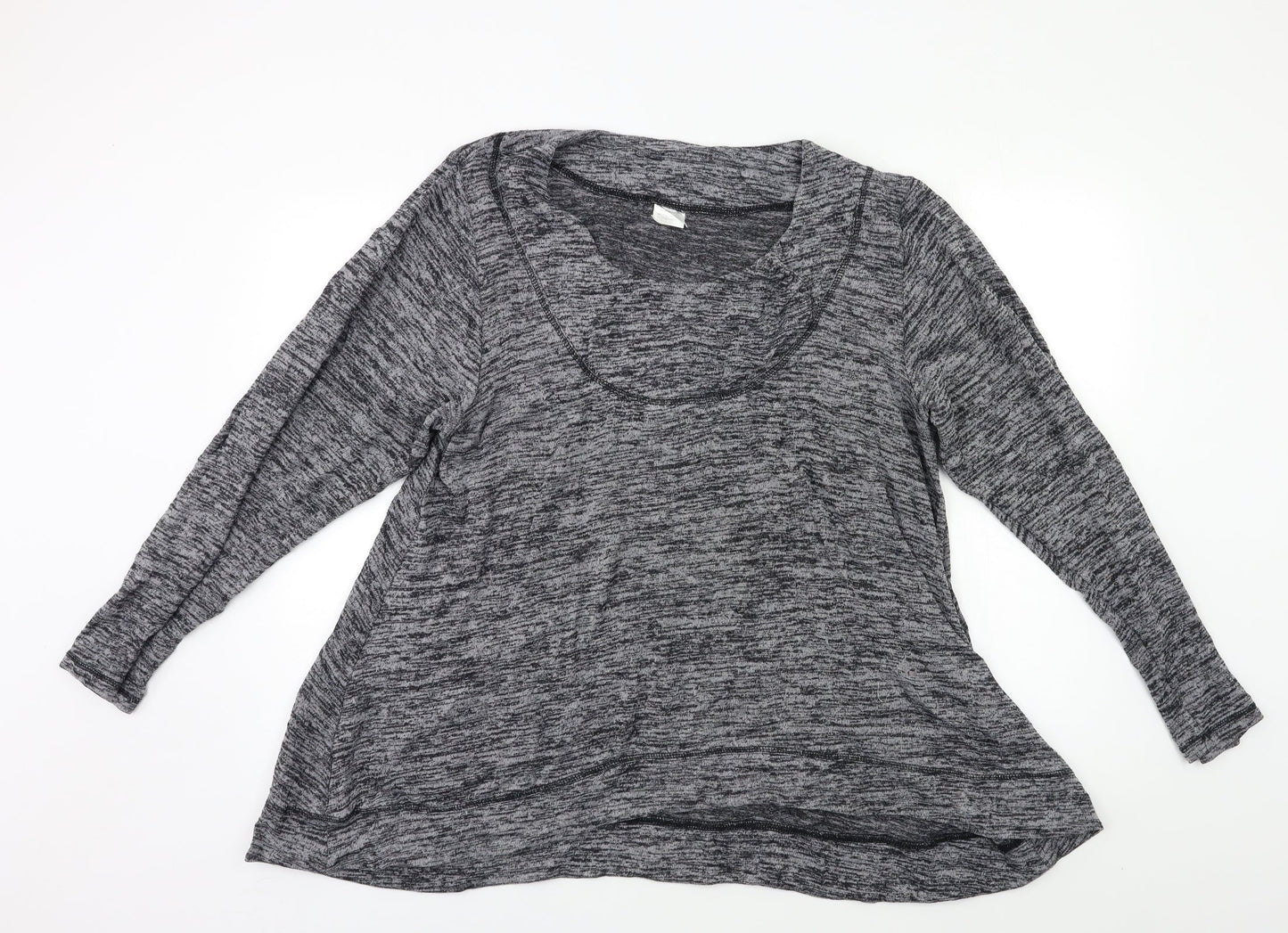 Womens UK Size L Preworn Grey Pullover Jumper