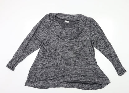 Womens UK Size L Preworn Grey Pullover Jumper