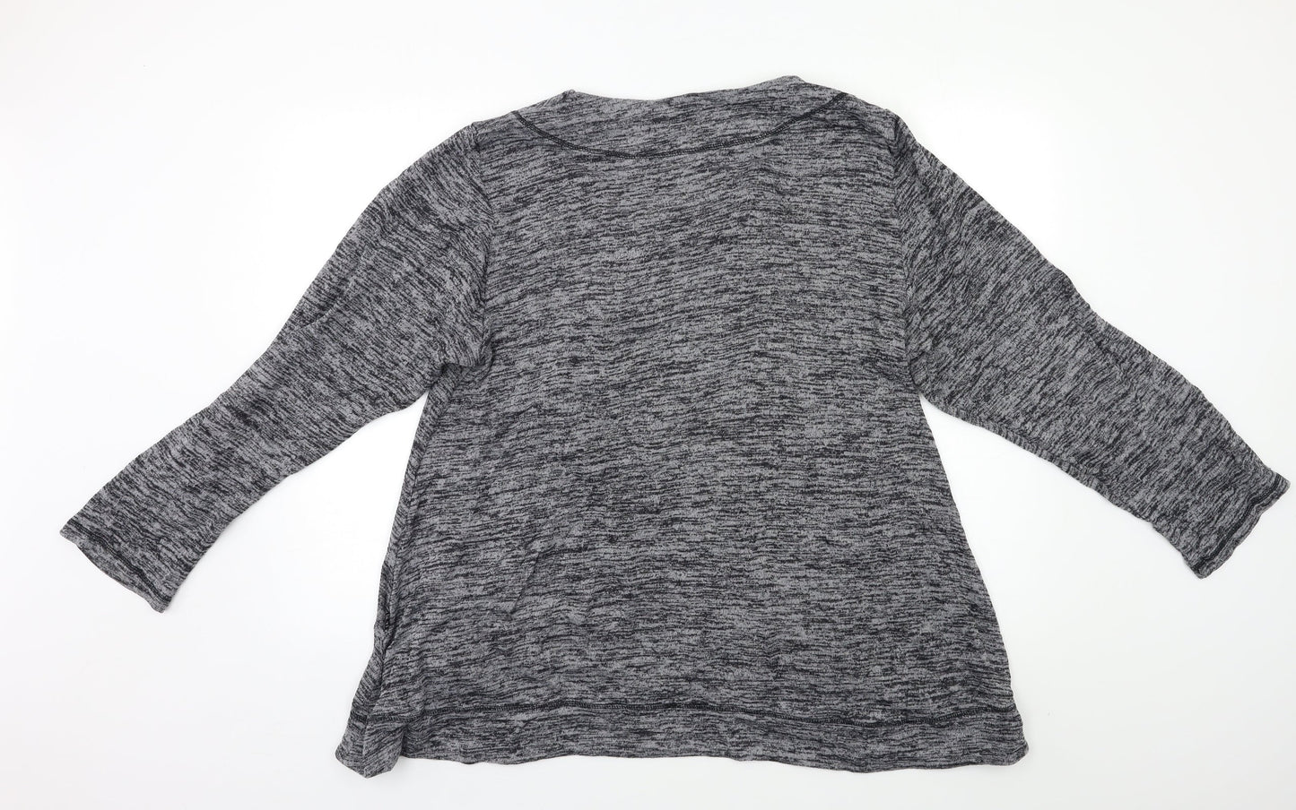 Womens UK Size L Preworn Grey Pullover Jumper