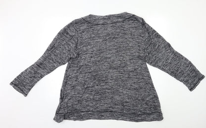 Womens UK Size L Preworn Grey Pullover Jumper