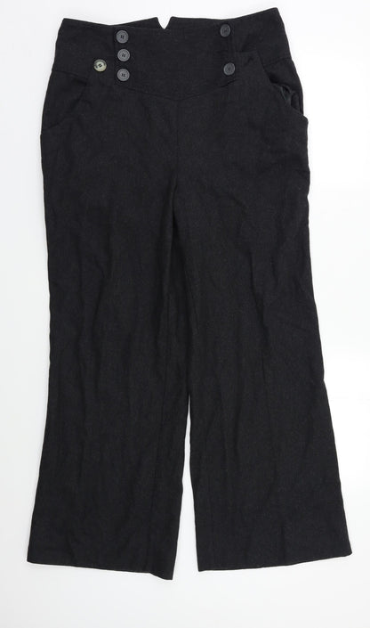 Womens UK Size M Preworn Regular Fit  Grey Trousers