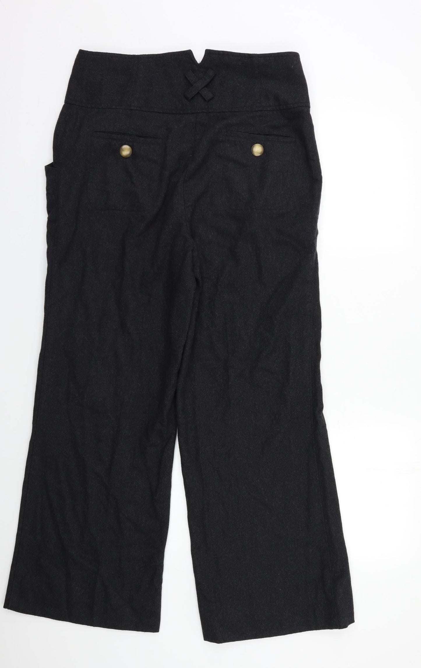 Womens UK Size M Preworn Regular Fit  Grey Trousers