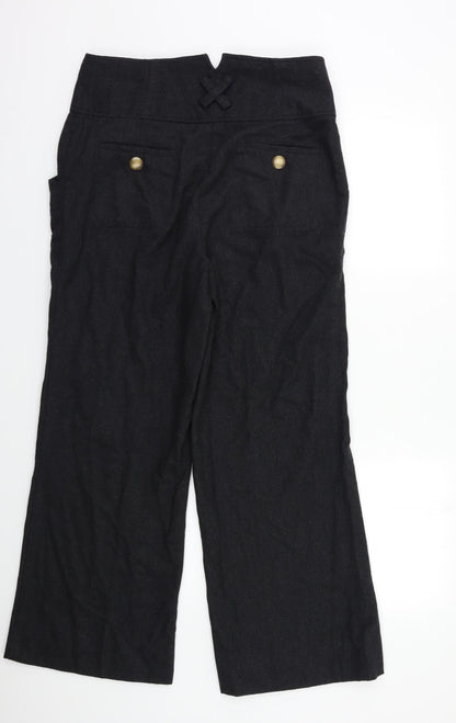 Womens UK Size M Preworn Regular Fit  Grey Trousers