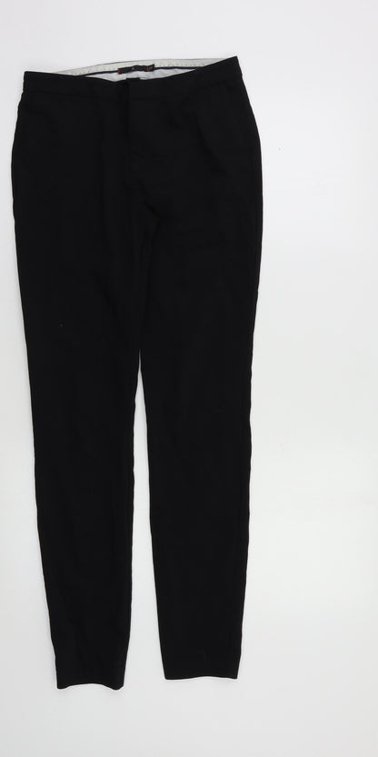 Ahlens Womens Black   Dress Pants Trousers Size S L28 in