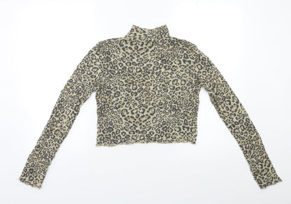 Womens UK Size S Preworn Beige Pullover Jumper