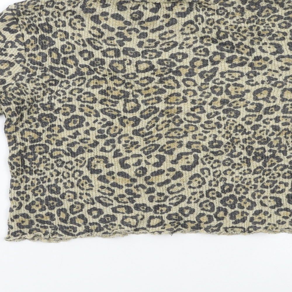 Womens UK Size S Preworn Beige Pullover Jumper