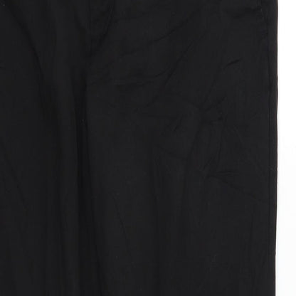 Womens UK Size 32 F&F Regular Fit Dress Pants Black Trousers