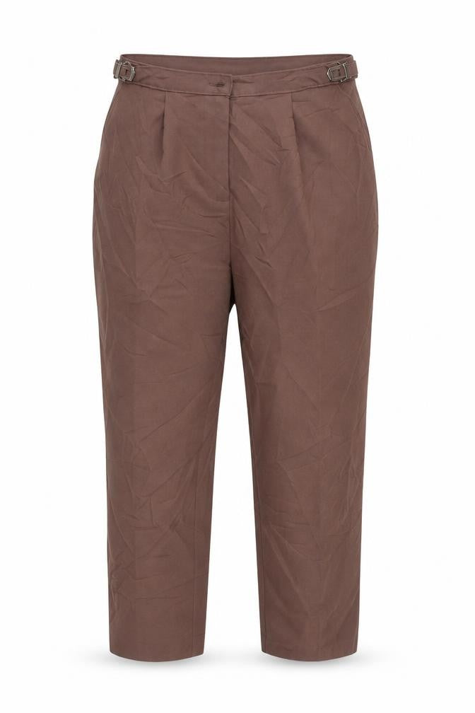 Womens UK Size 18 Damart Regular Fit  Brown Trousers